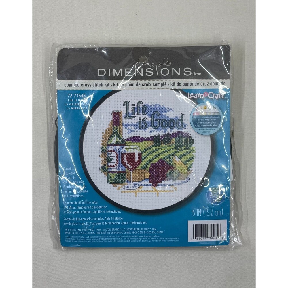 Dimensions Counted Cross Stitch Learn a Craft Life is Good